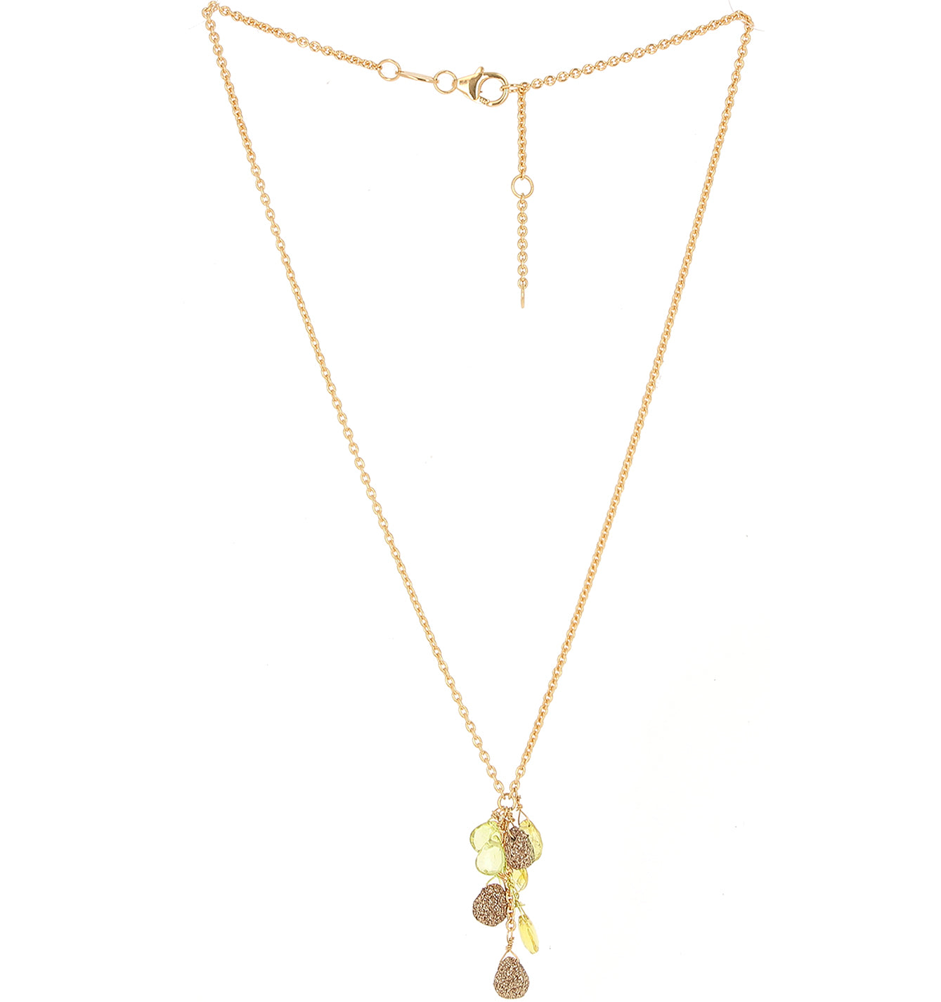 Collana Pesavento Polvere di Sogni in argento laminato giallo