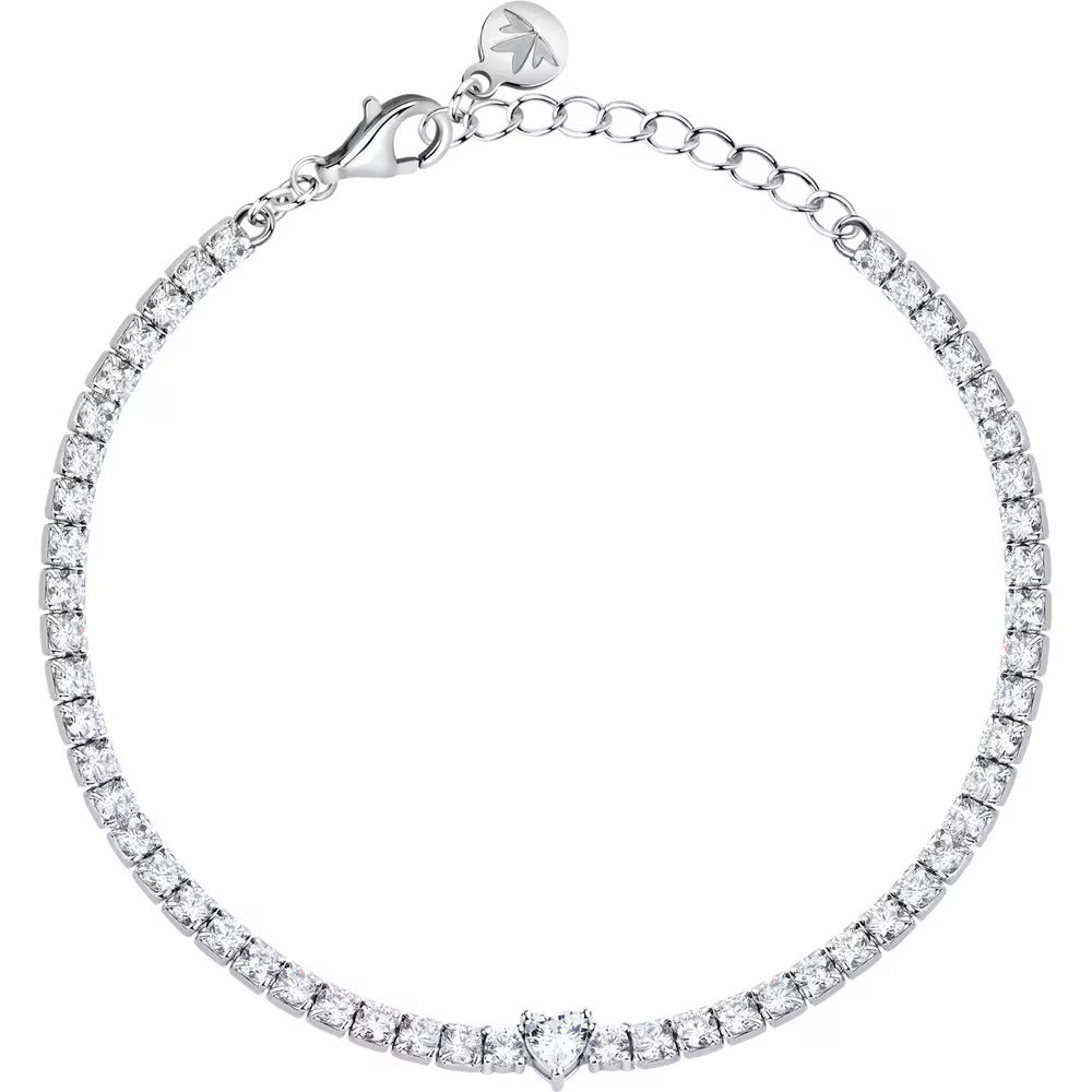 Bracciale Morellato Infinito tennis in argento con zirconi