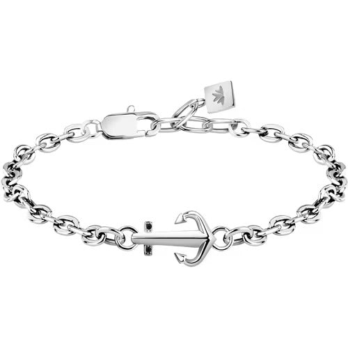 Bracciale Morellato Versilia con ancora e cristalli neri