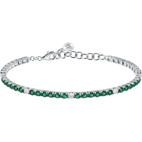 Bracciale Morellato Tesori tennis verde