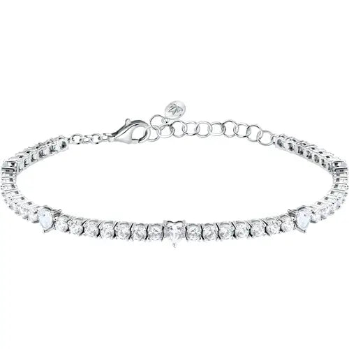 Bracciale Morellato Tesori tennis in argento con zirconi