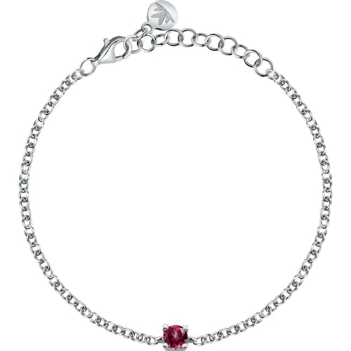 Bracciale Morellato Tesori in argento con zircone rosso