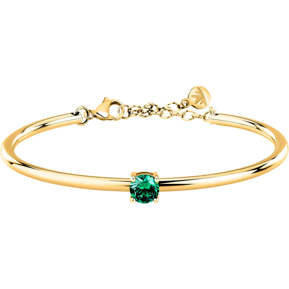 Bracciale Morellato Cerchi con zircone verde