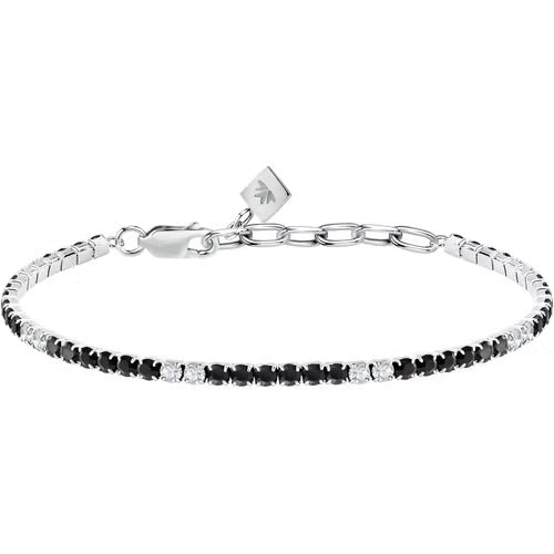 Bracciale Morellato Tennis in argento con zirconi bianchi e neri
