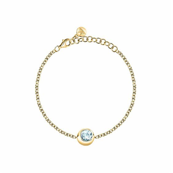 Bracciale Morellato Tesori eterni in argento con topazio blu