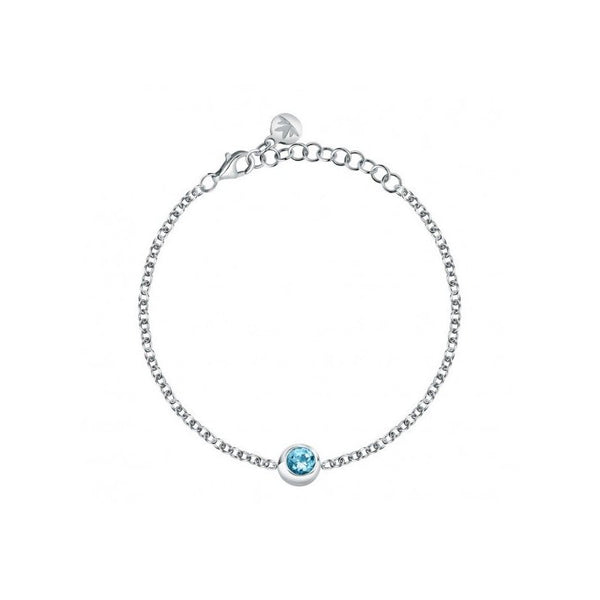 Bracciale Morellato Tesori eterni in argento con topazio blu