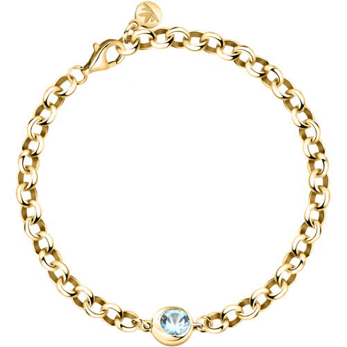 Bracciale Morellato Tesori eterni in argento con topazio azzurro