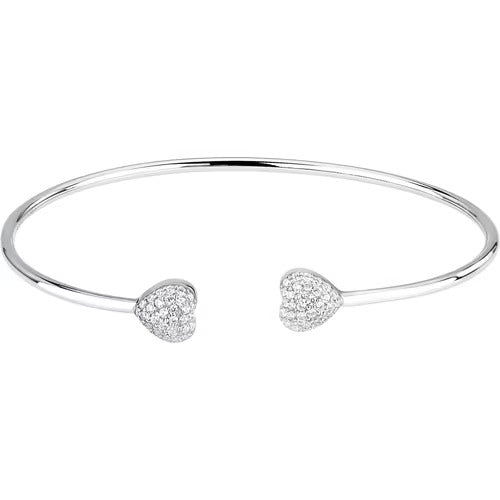 Bracciale Morellato Pavé in argento con cuori di zirconi