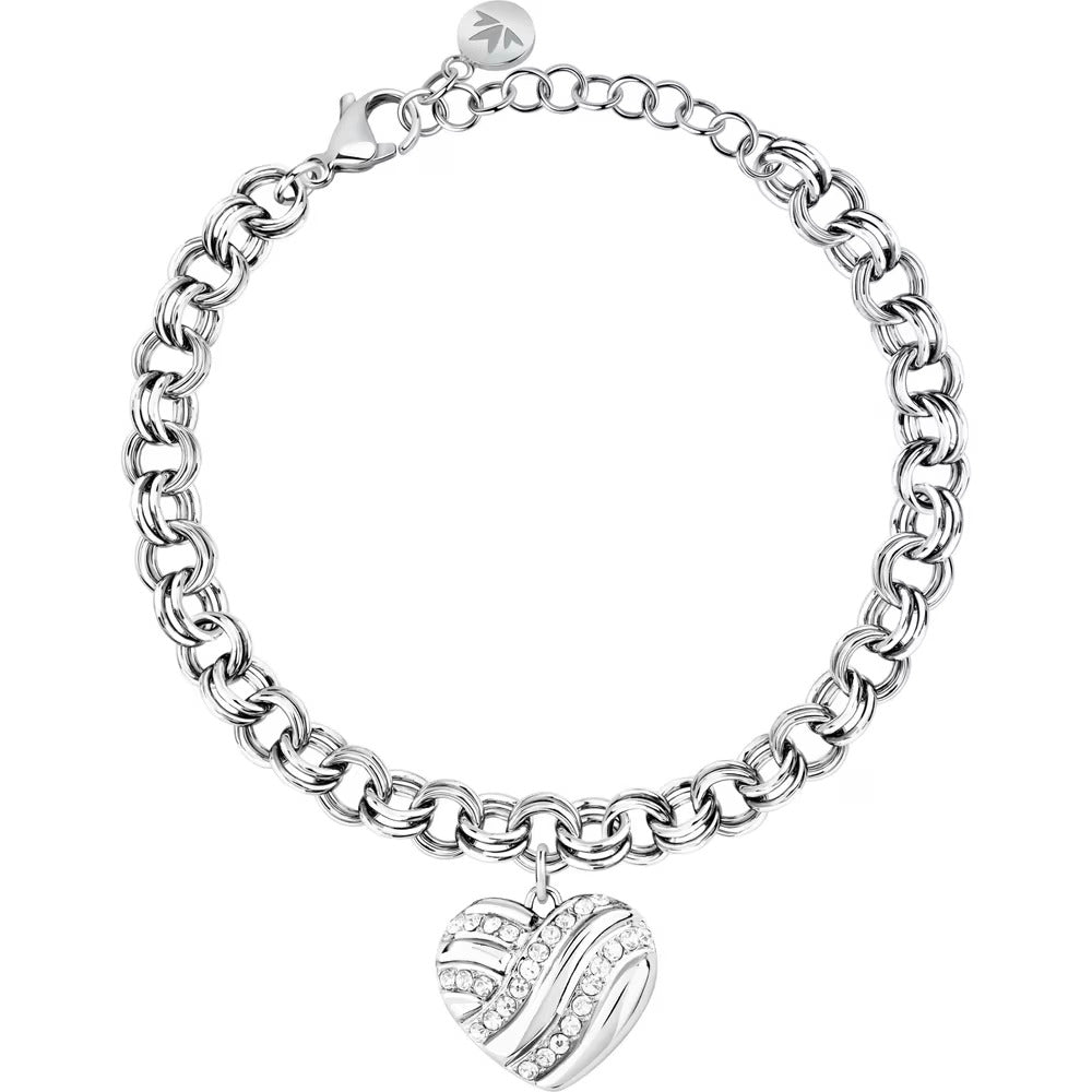 Bracciale Morellato Battito con cuore di zirconi
