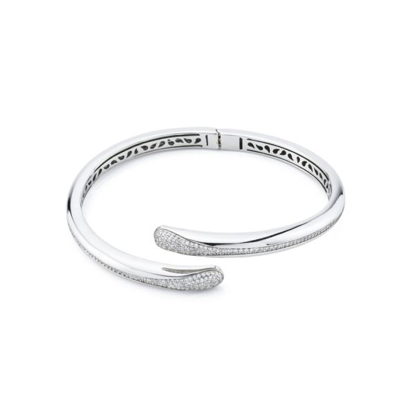 Bracciale Boccadamo contrarié con doppia goccia zirconata