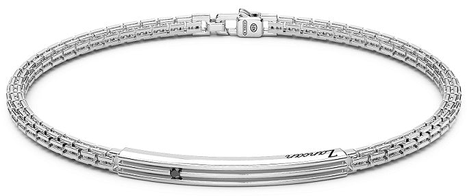 Bracciale Zancan in argento con pietre nere