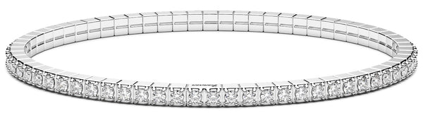 Bracciale Zancan tennis in argento con zirconi misura 16,5