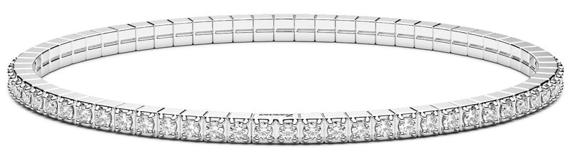 Bracciale Zancan tennis in argento con zirconi misura 17,5