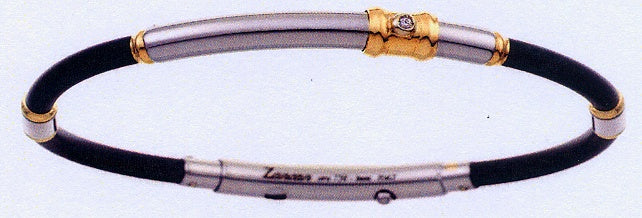 Bracciale Zancan in acciaio e caucciù