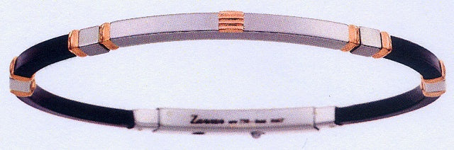 Bracciale Zancan in acciaio e oro