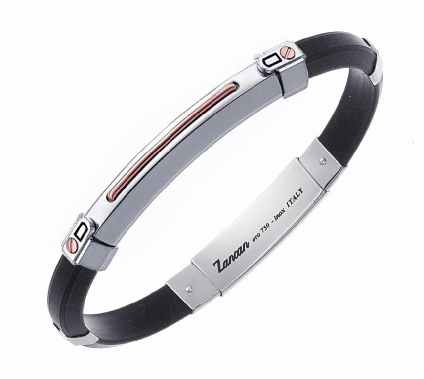 Bracciale Zancan in argento e inserto in oro