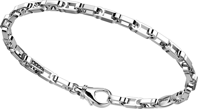 Bracciale Zancan in argento con zirconi neri