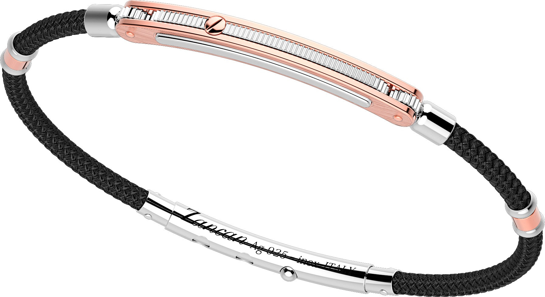Bracciale Zancan in argento e oro rosa