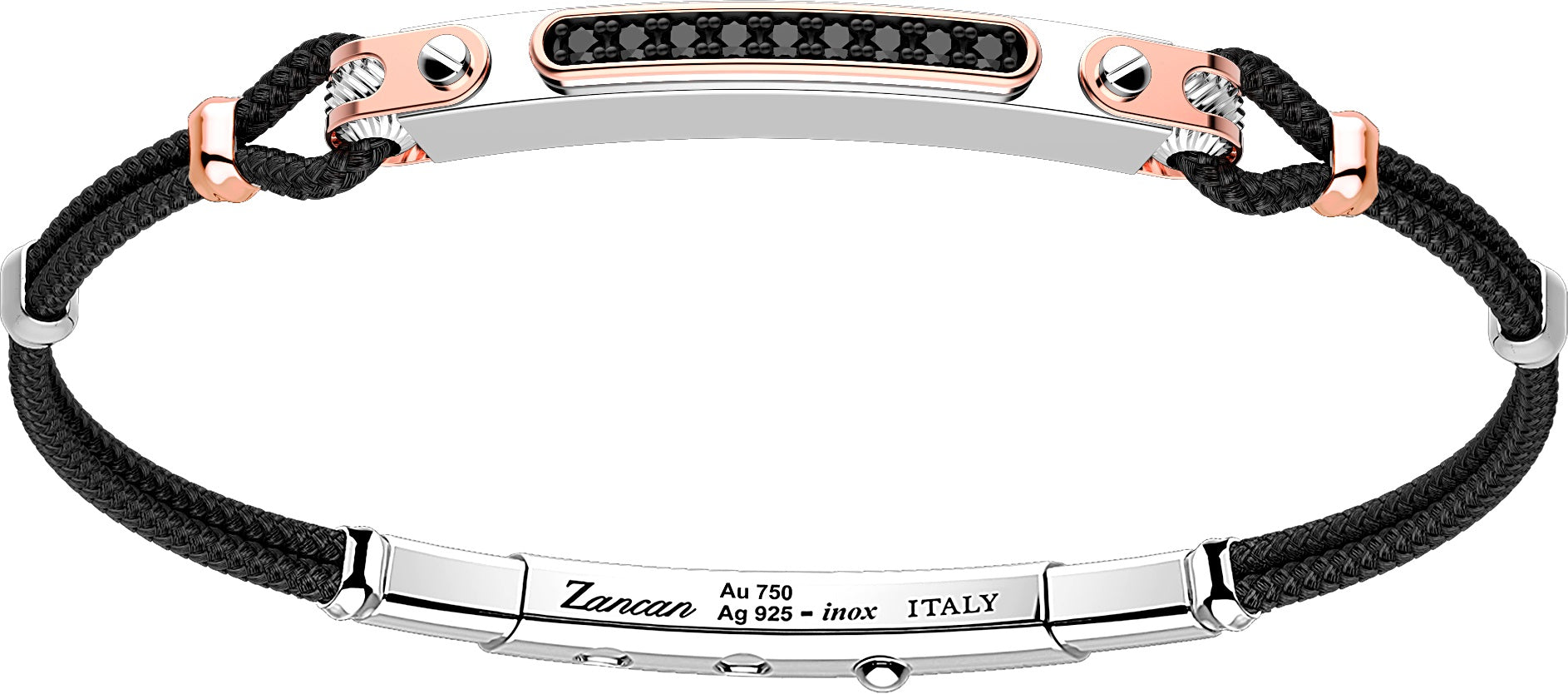 Bracciale Zancan in argento e oro rosa