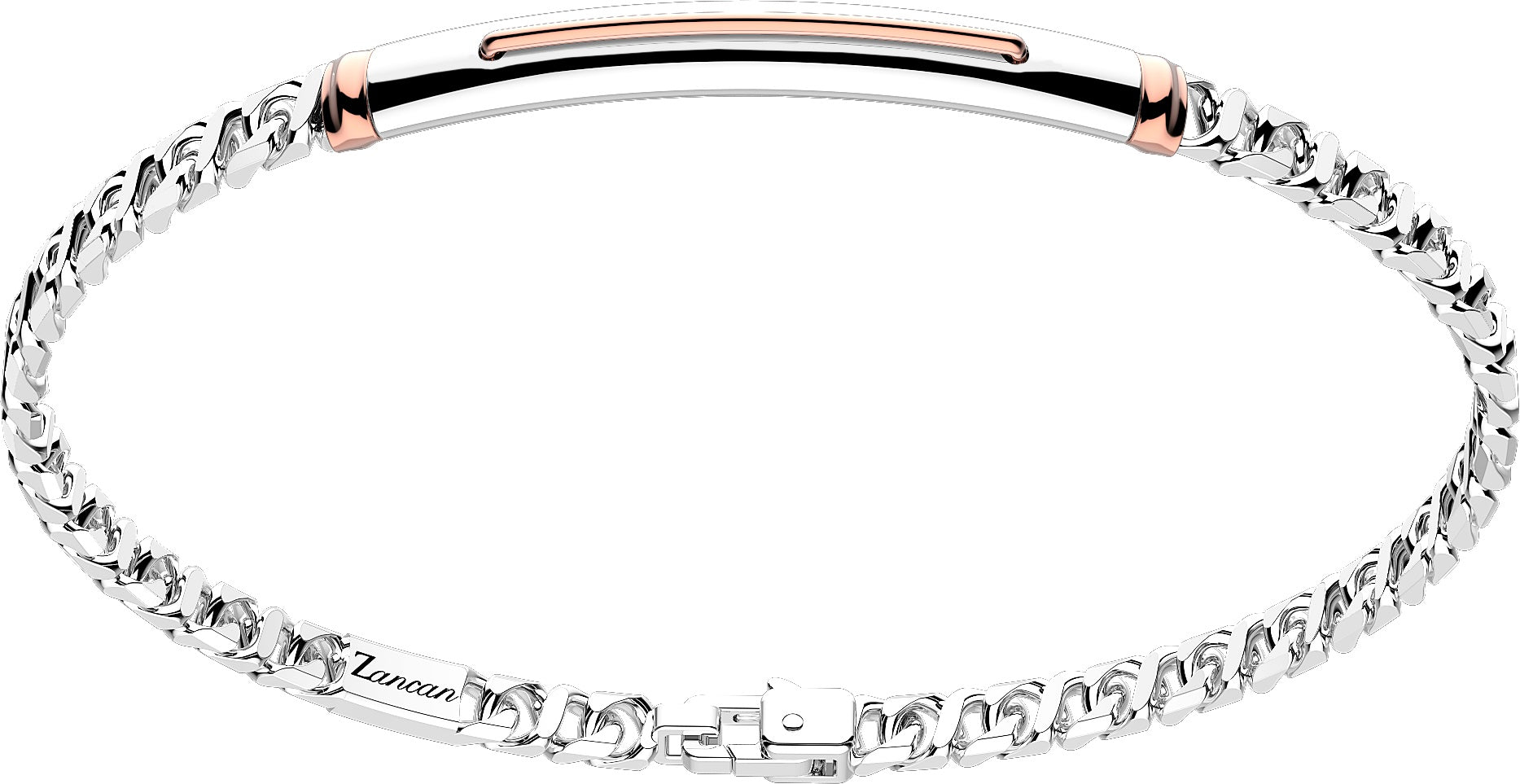 Bracciale Zancan in argento con piastra