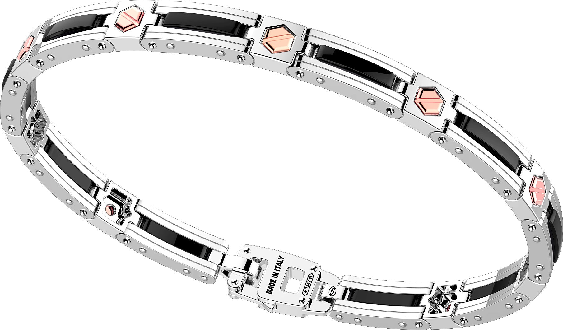 Bracciale Zancan in argento e oro rosa