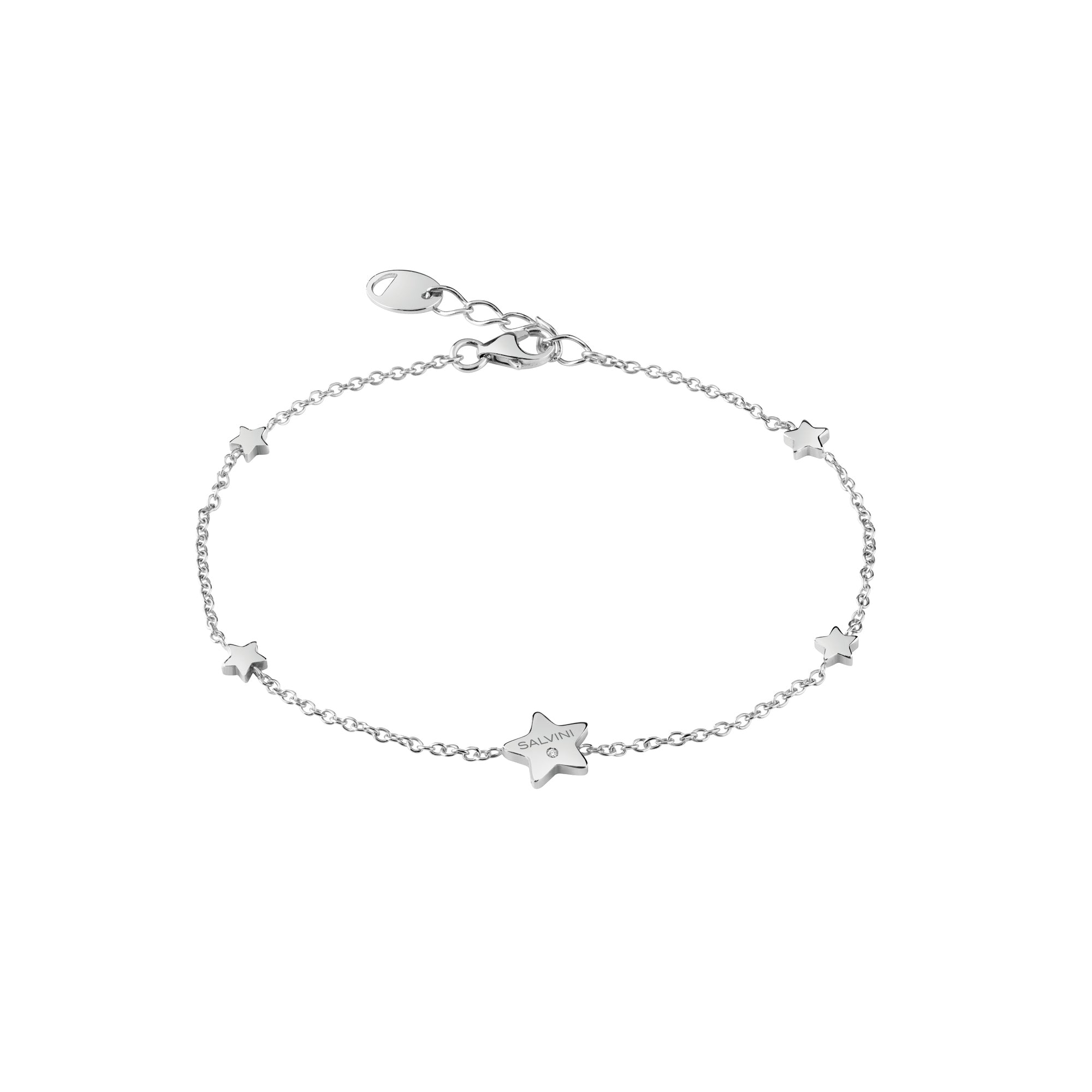 Bracciale Salvini I Segni 9 kt stelle in oro bianco