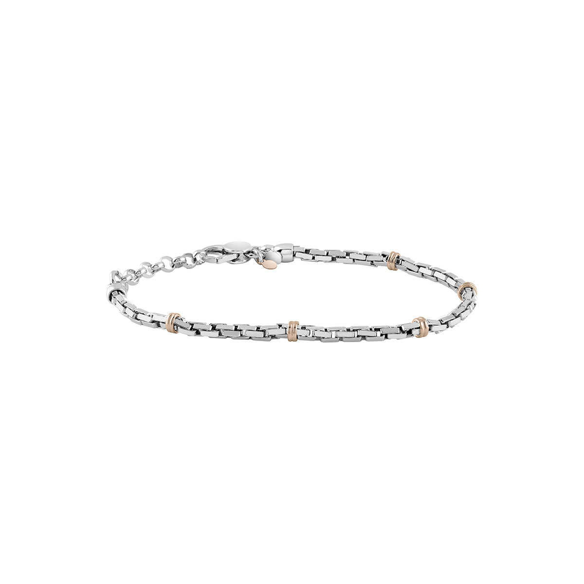 Bracciale Bliss Vortice in argento e oro bianco