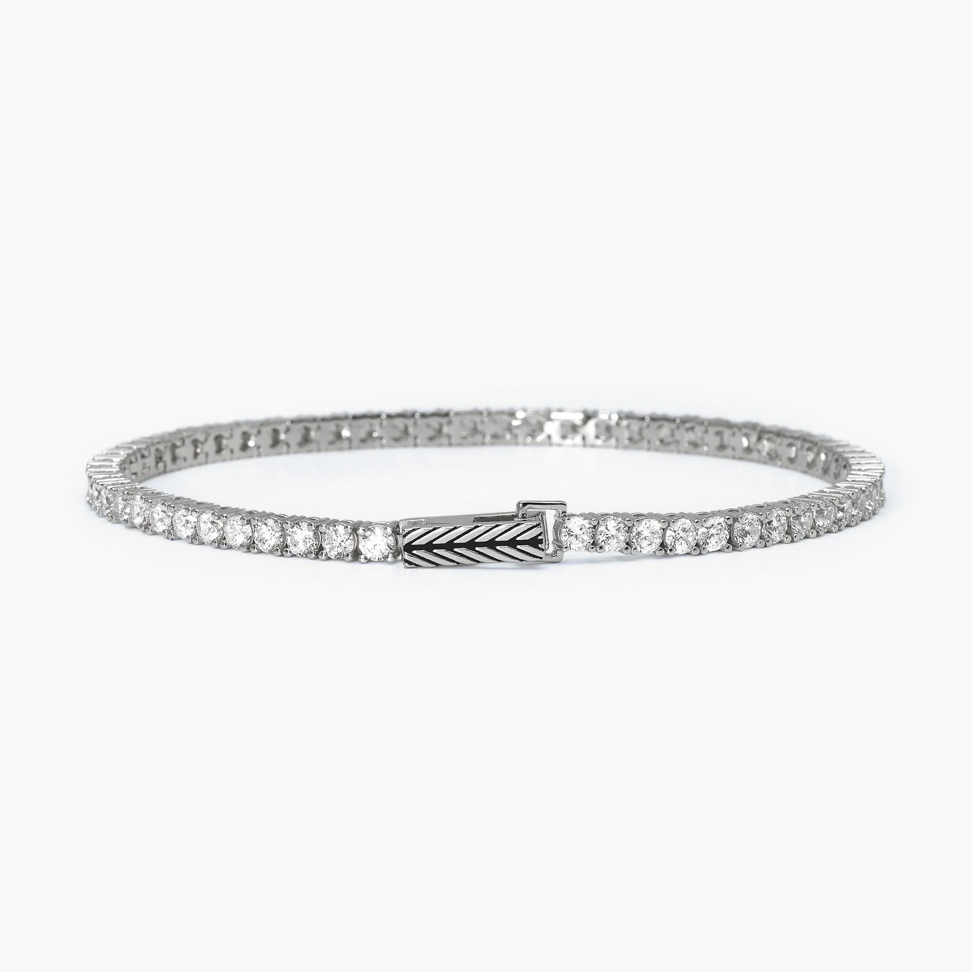 Bracciale Mabina tennis in argento con zirconi