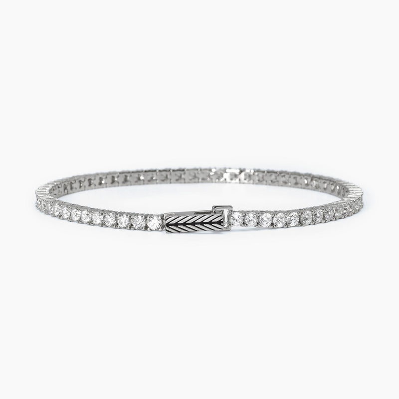 Bracciale Mabina tennis in argento con zirconi taglia S