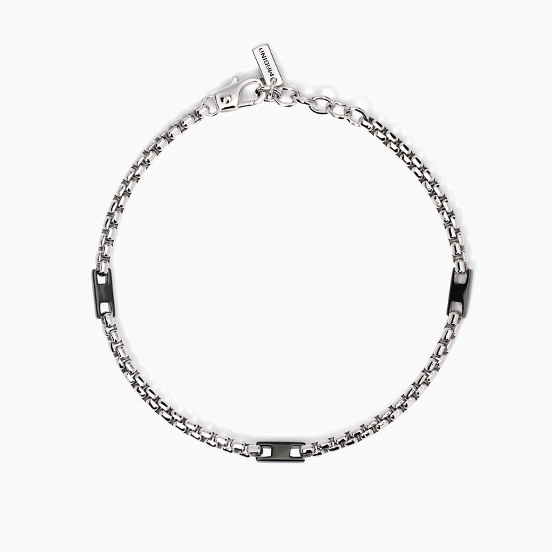 Bracciale Mabina in argento con elementi bruniti