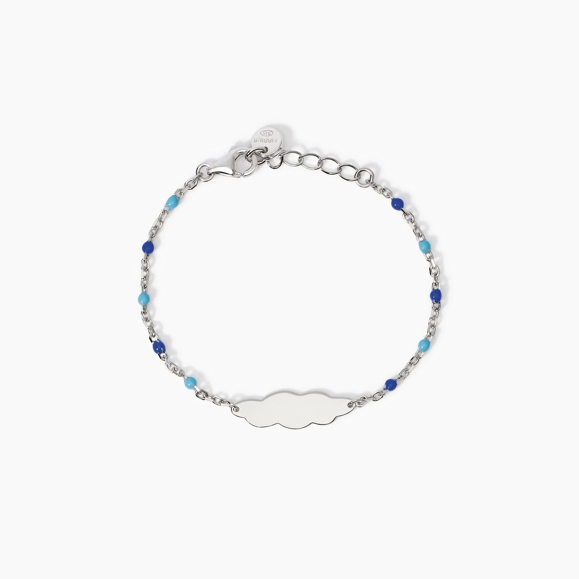 Bracciale Mabina in argento con targhetta