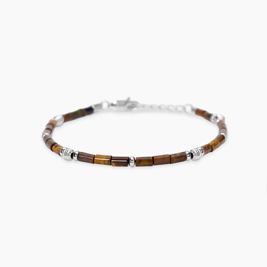 Bracciale Mabina in argento con occhio di tigre