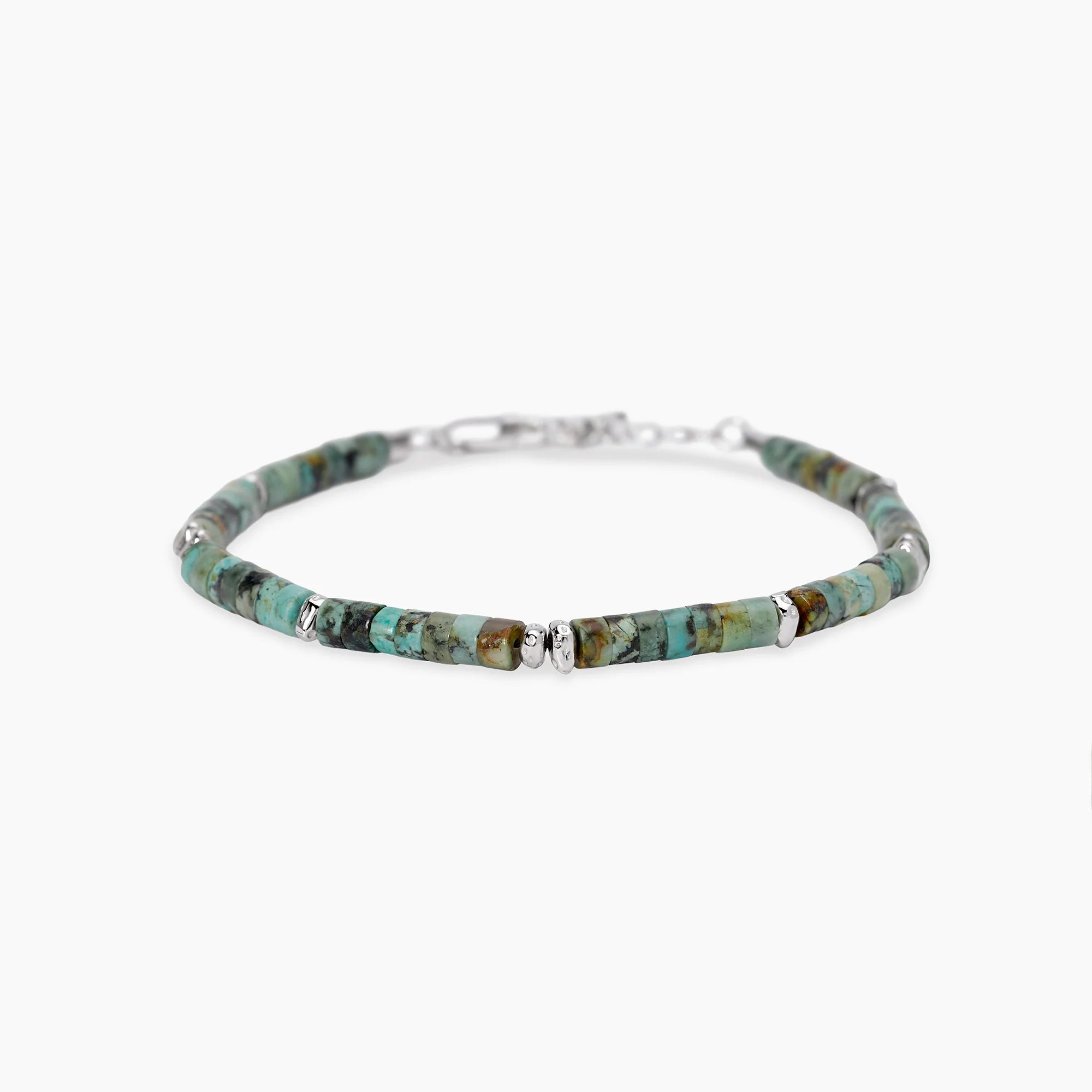Bracciale Mabina in argento con dischetti turchese