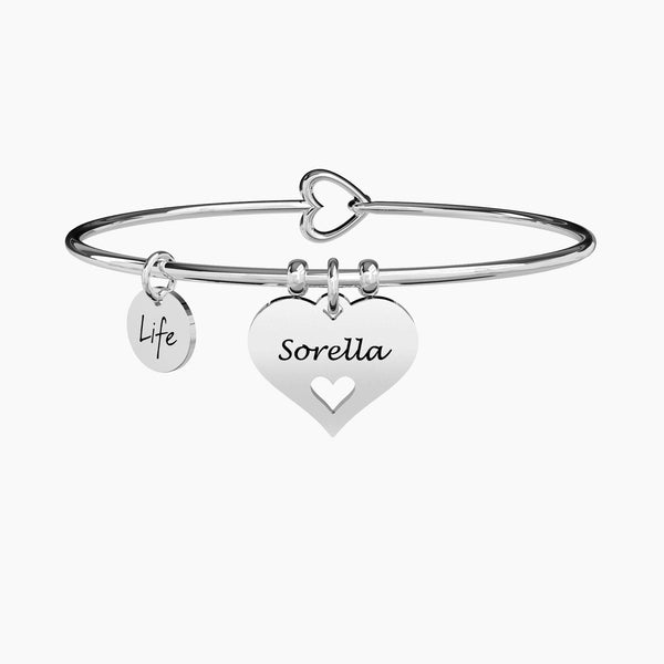 Bracciale Kidult Family sorella con cuore