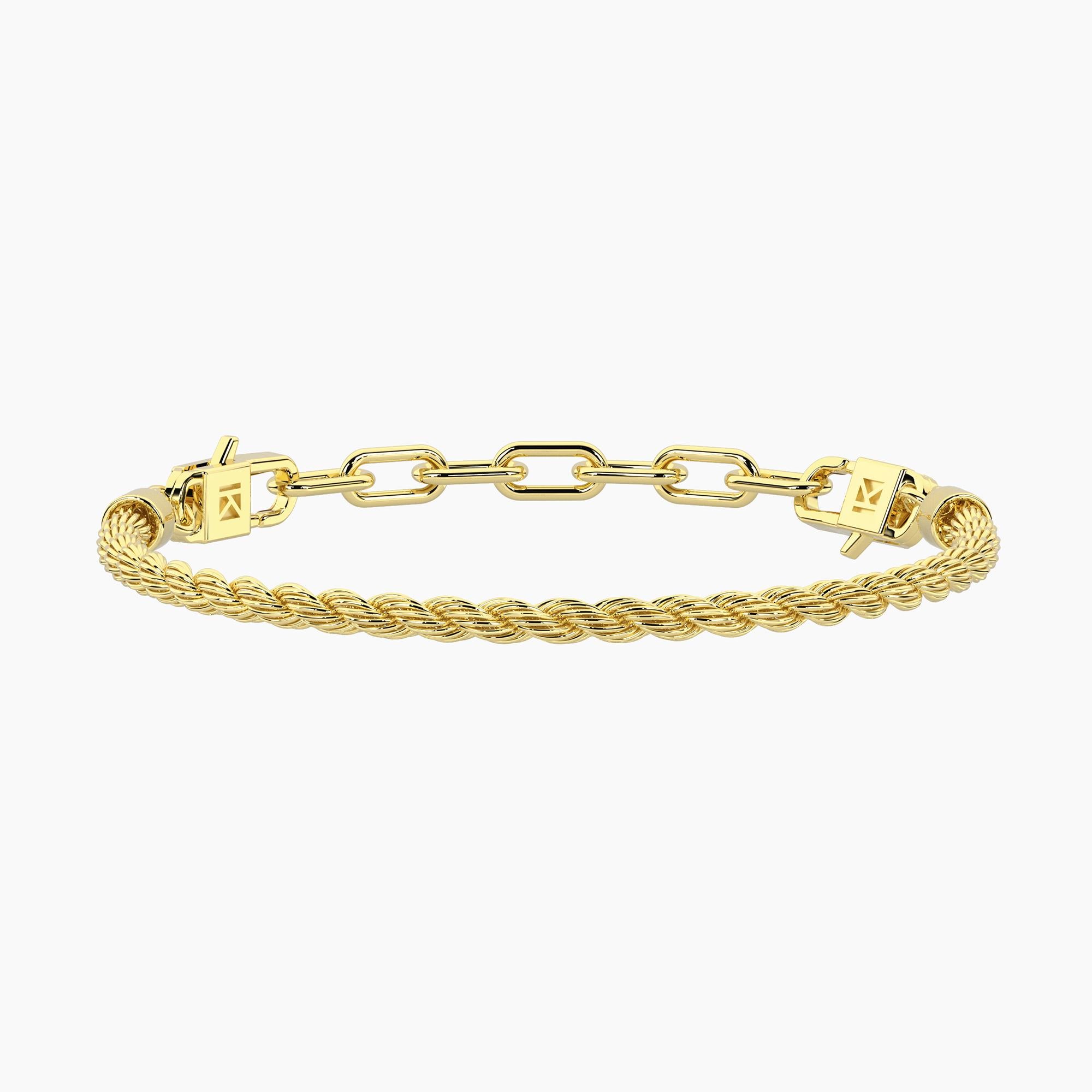 Bracciale Kidult By you componibile dorato con catena