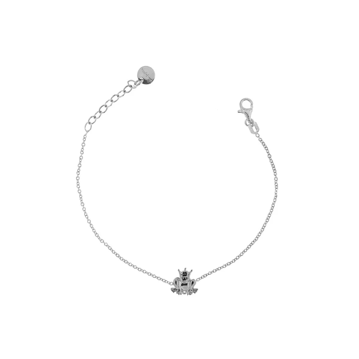 Bracciale Rue des Mille in argento con ranocchio