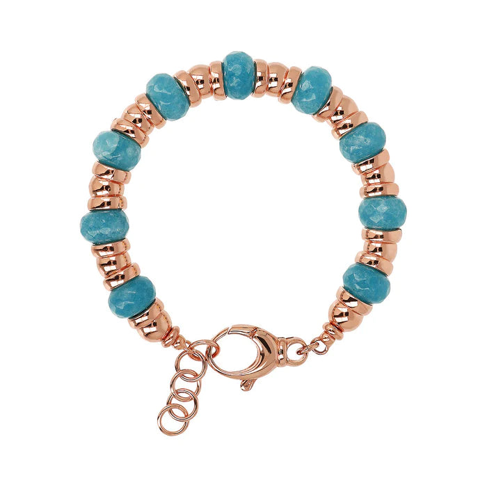 Bracciale Bronzallure con rondelle e pietre sfaccettate