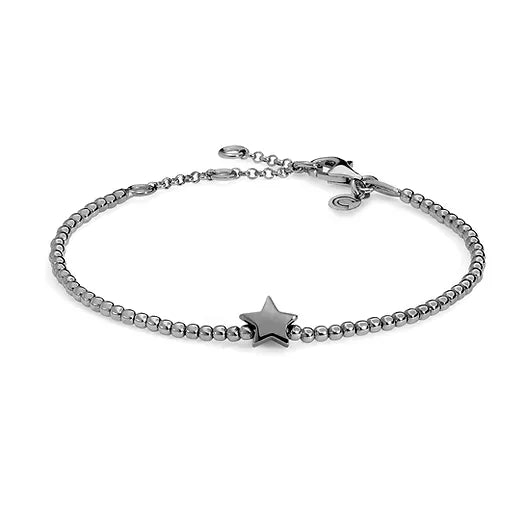 Bracciale Comete Stella in argento brunito