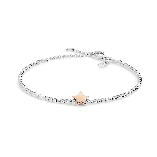 Bracciale Comete Stella in argento rosè e bianco