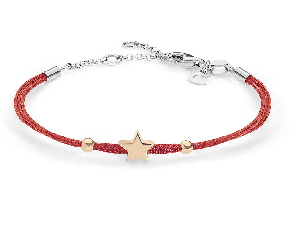Bracciale Comete Stella cordino rosso