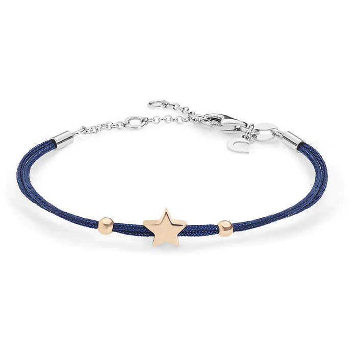 Bracciale Comete Stella con cordino blu