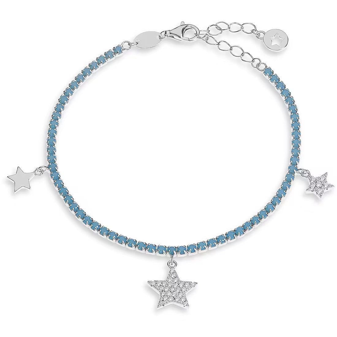 Bracciale Comete tennis in argento Stella