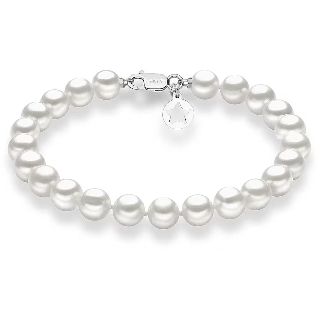 Bracciale Comete in oro bianco 18K con perle