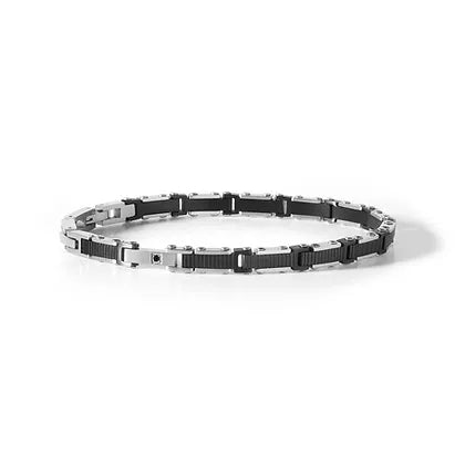 Bracciale Comete in acciaio e pvd nero