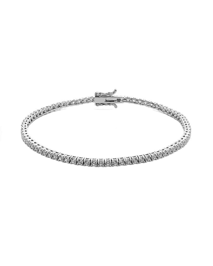 Bracciale Comete tennis in argento con zirconi