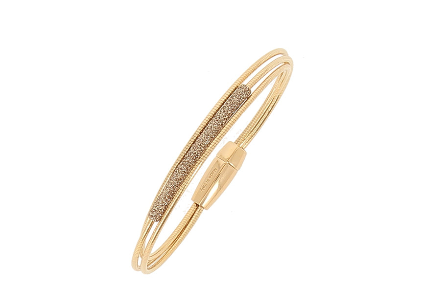 Bracciale Pesavento Polvere di Sogni in argento laminato giallo