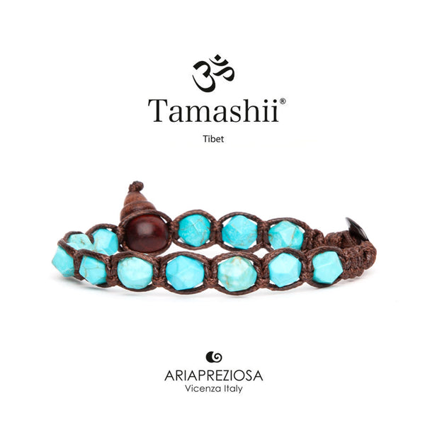 Bracciale Tamashii Diamond cut turchese