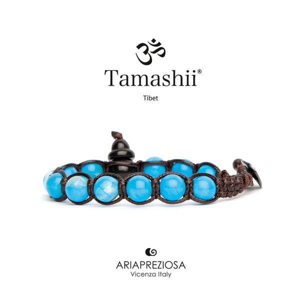 Bracciale Tamashii Shungite con Agata Tibet sky