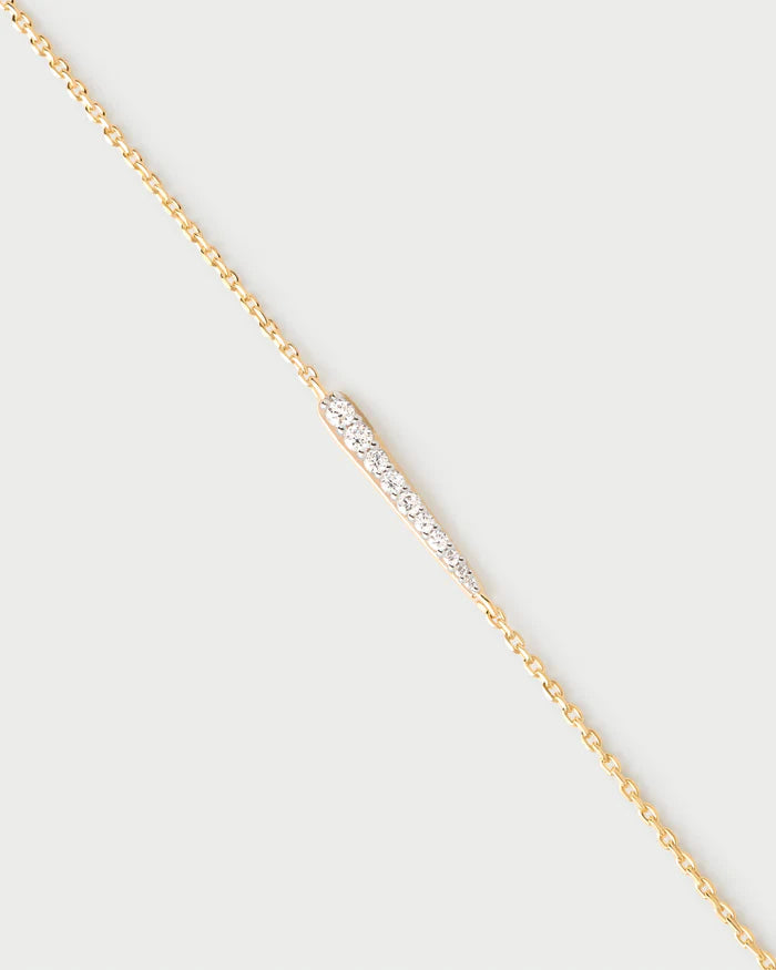 Bracciale PDIPAOLA in argento placcato oro con zirconi