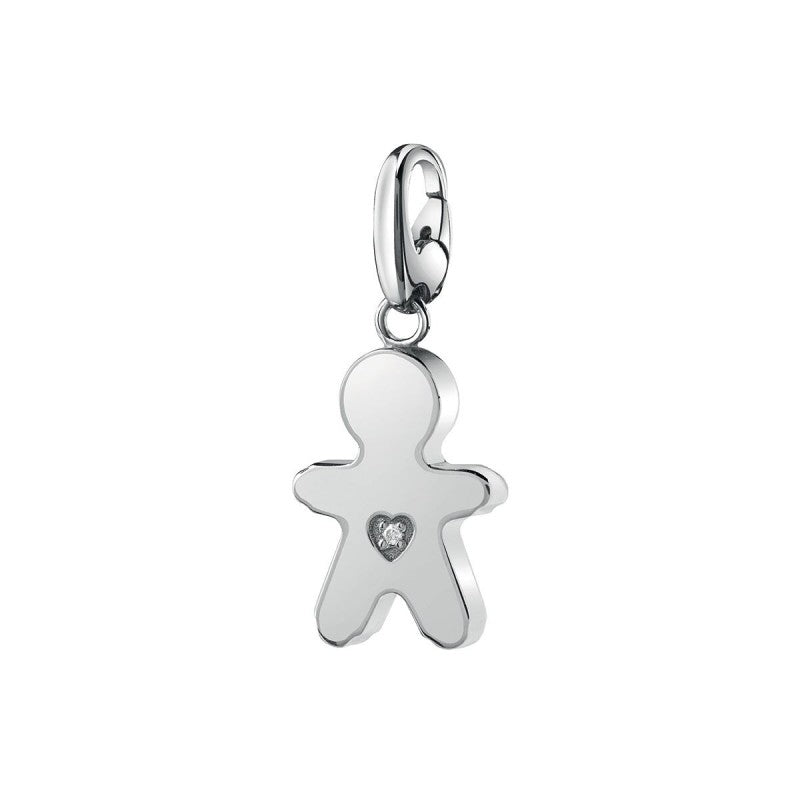 Ciondolo Salvini Charms of love bimbo in argento con diamante